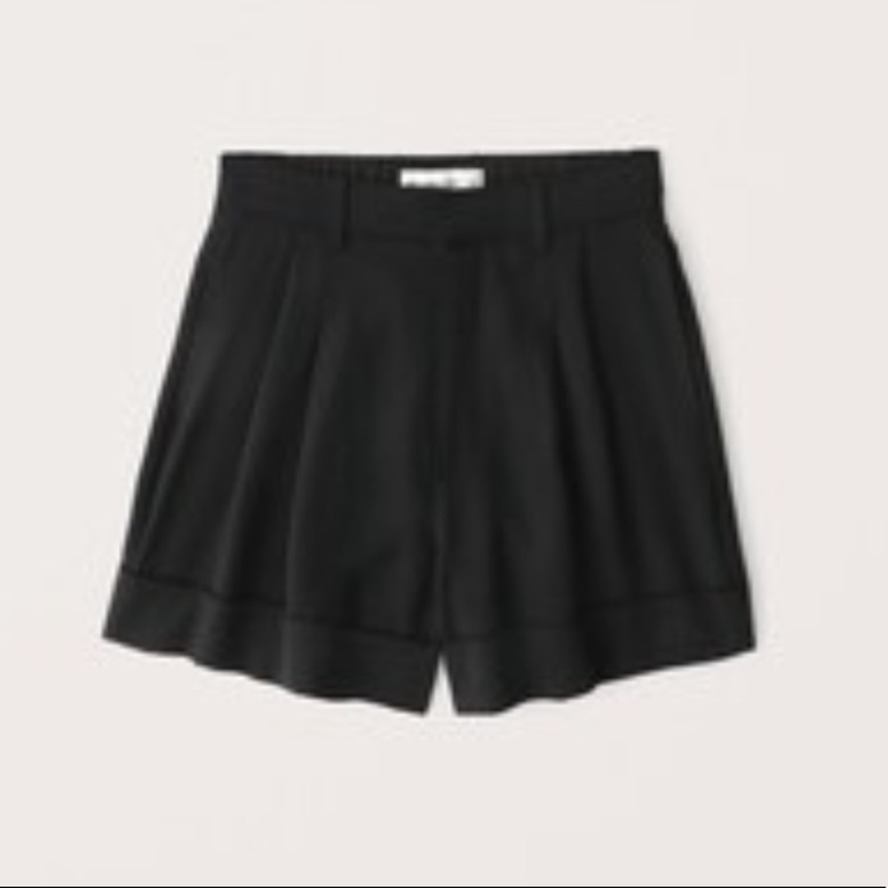 Black Abercrombie & Fitch Linen Shorts NWT